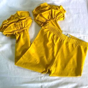 Pearls and Piggytails ICING ruffle leggings